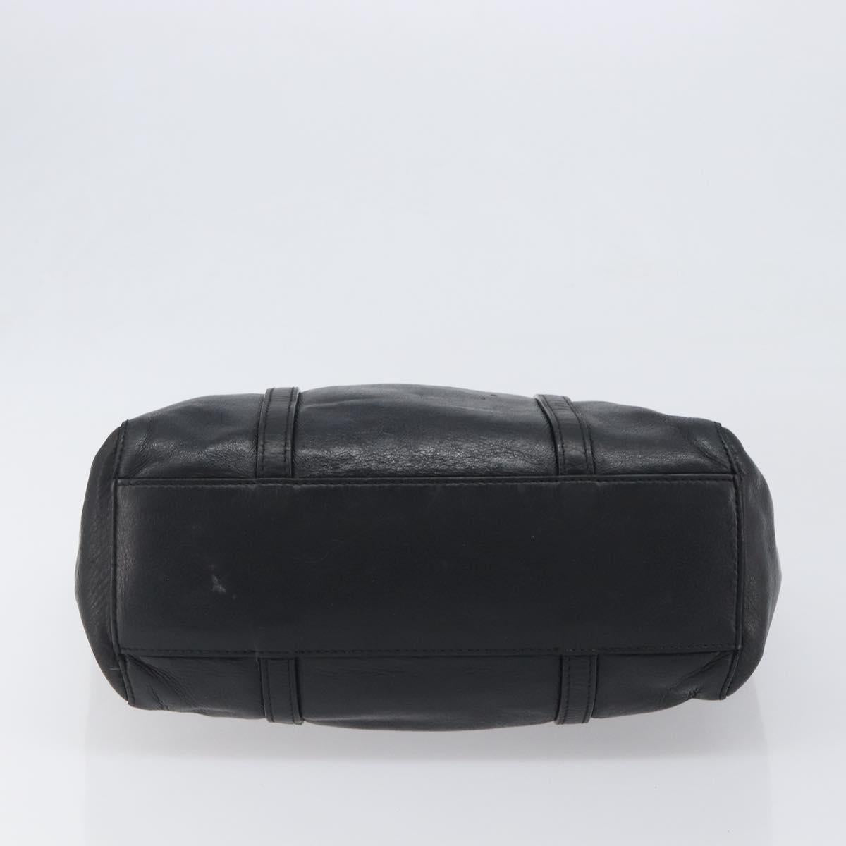 BALENCIAGA Every Day Tote Bag Leather Black Silver 551810 Auth hk4005