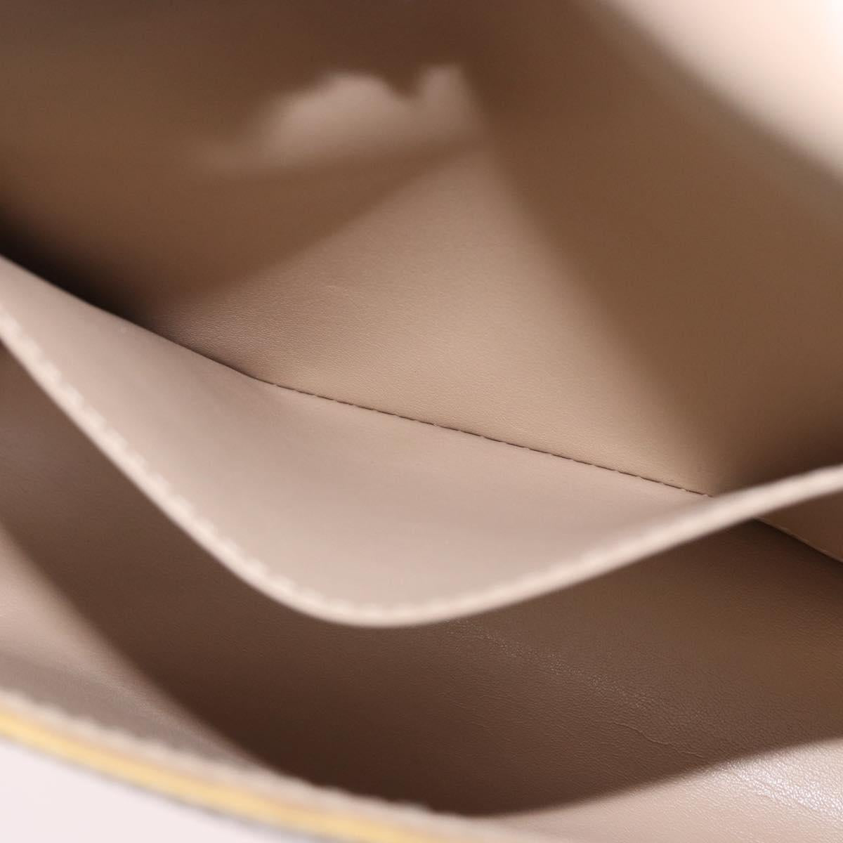 LOUIS VUITTON Monogram Vernis Thompson Street Bag Beige M91301 LV Auth hk4027