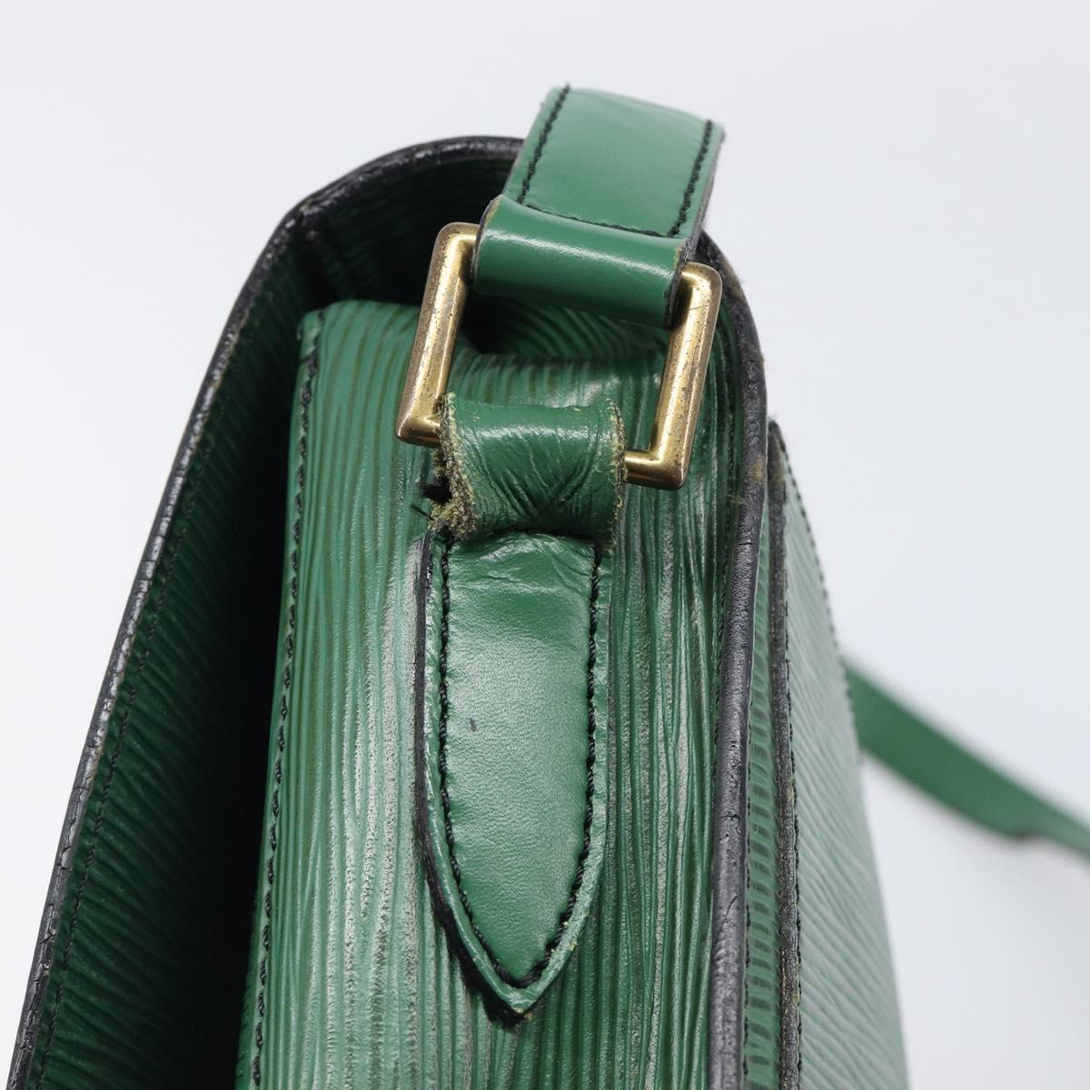 LOUIS VUITTON Epi Saint Cloud GM Shoulder Bag Green M52194 LV Auth hk4028