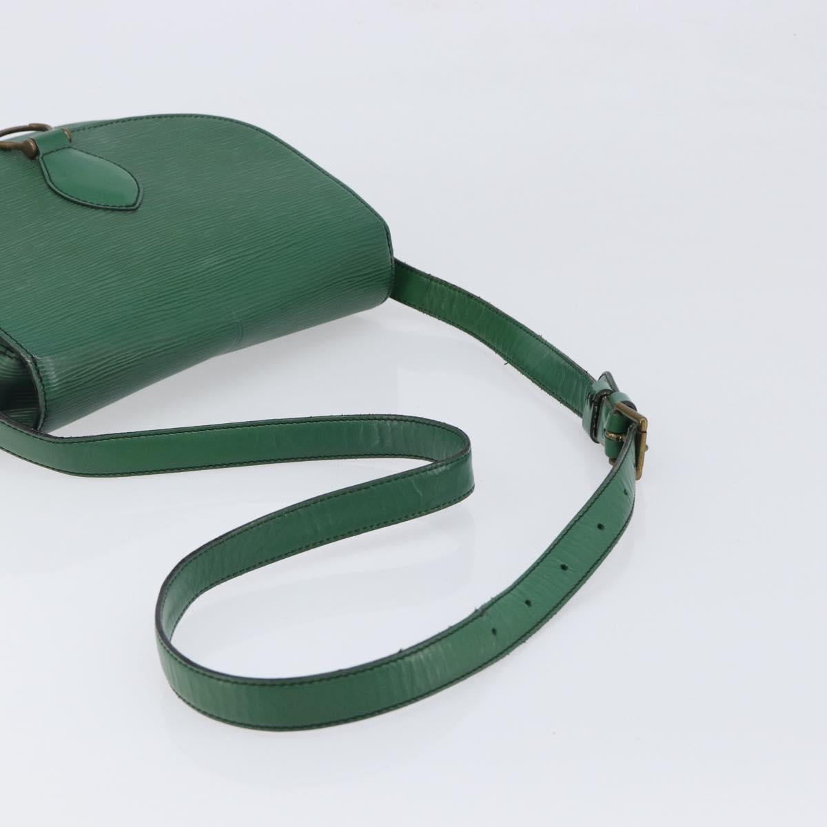 LOUIS VUITTON Epi Saint Cloud GM Shoulder Bag Green M52194 LV Auth hk4028