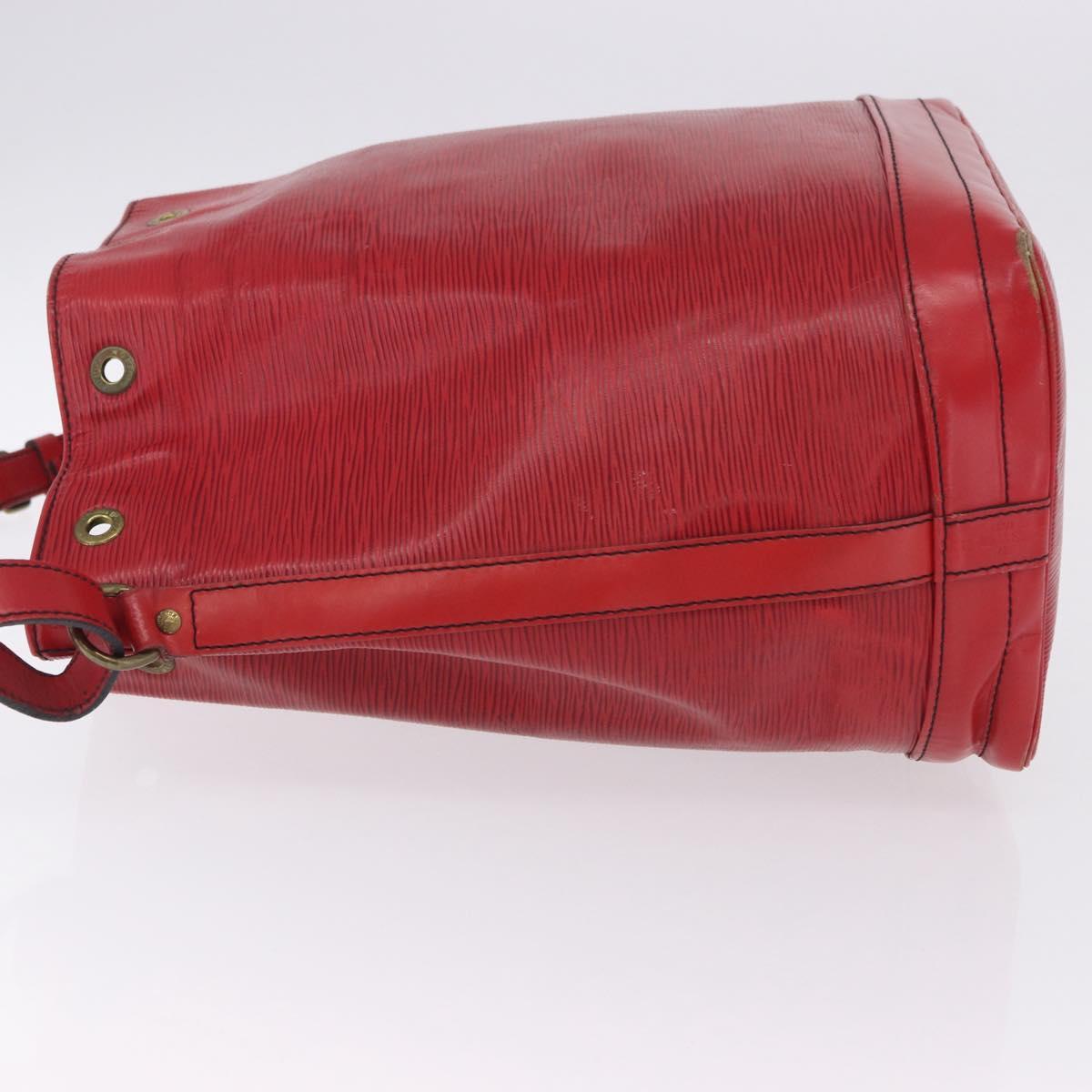 LOUIS VUITTON Epi Noe Shoulder Bag Red M44007 LV Auth hk4029