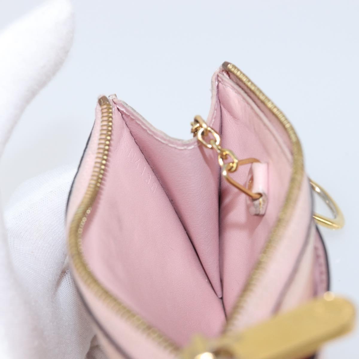 LOUIS VUITTON Monogram Vernis Pochette Cree Rose valerine M63853 LV Auth hk4045