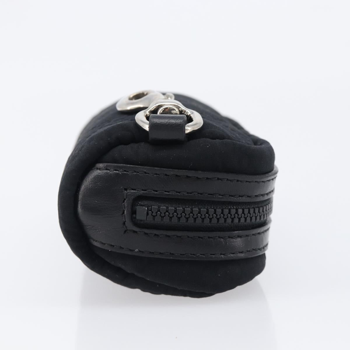 GUCCI GG Canvas Guccissima WebSherry Line Pouch Black Silver 245800 Auth hk4054