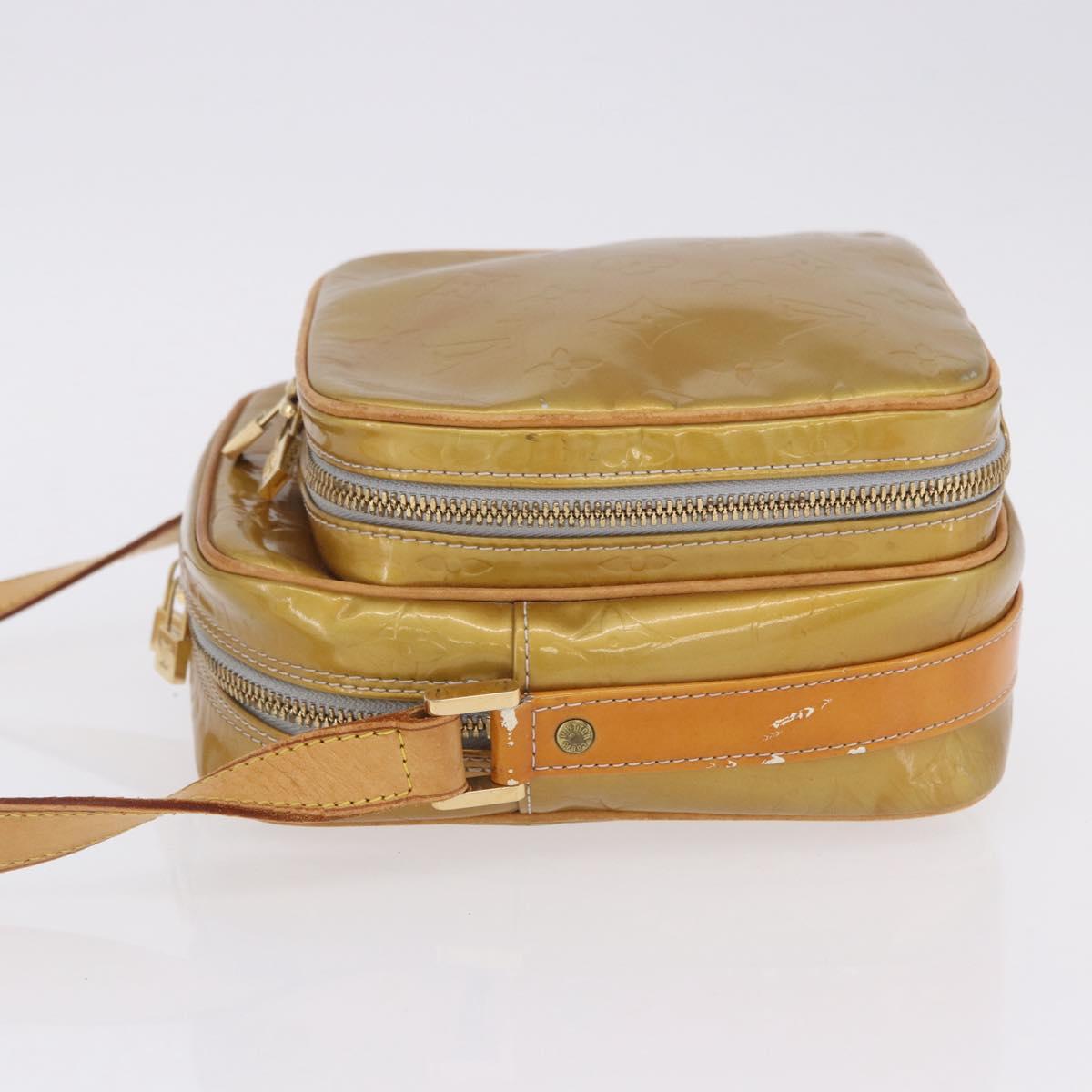 LOUIS VUITTON Monogram Vernis Wooster Shoulder Bag Gris M91036 LV Auth hk4071