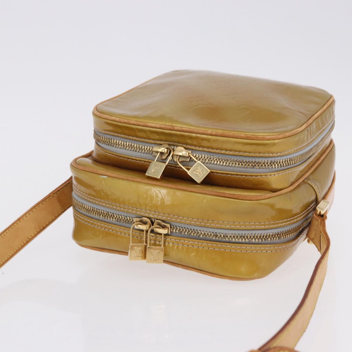 LOUIS VUITTON Monogram Vernis Wooster Shoulder Bag Gris M91036 LV Auth hk4071