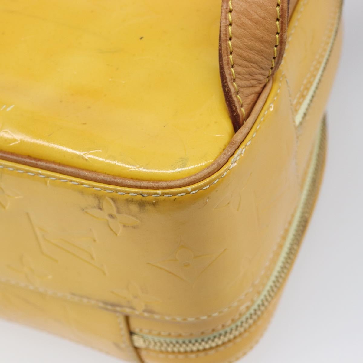 LOUIS VUITTON Monogram Vernis Marley Backpack Yellow M91040 LV Auth hk4072
