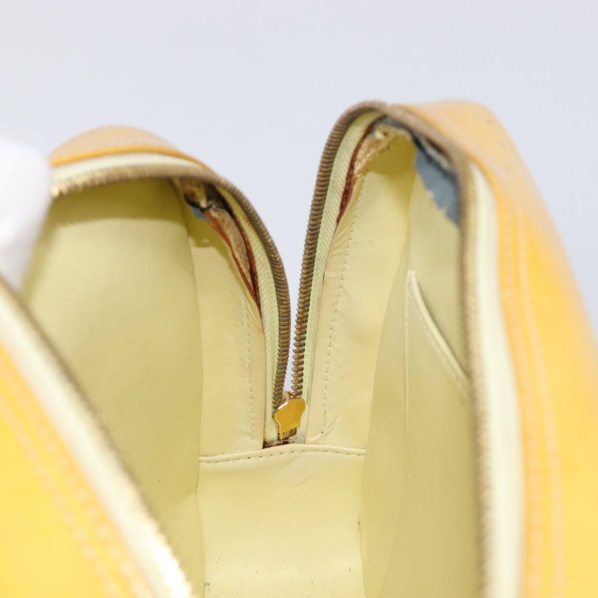 LOUIS VUITTON Monogram Vernis Marley Backpack Yellow M91040 LV Auth hk4072