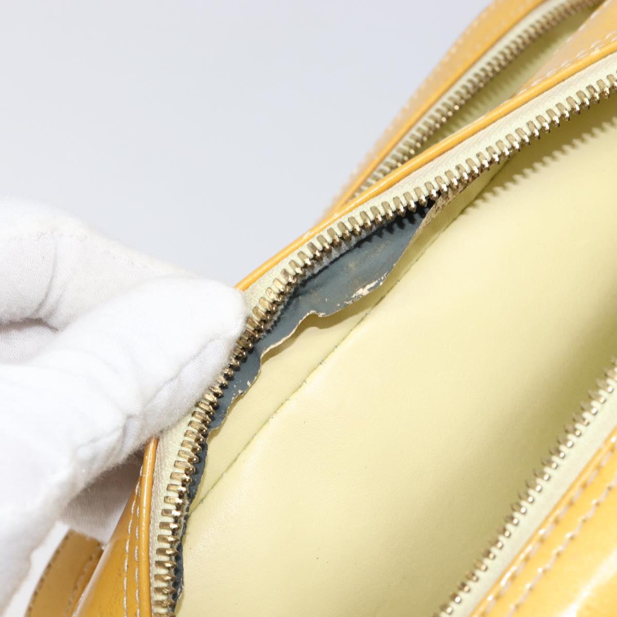 LOUIS VUITTON Monogram Vernis Marley Backpack Yellow M91040 LV Auth hk4072