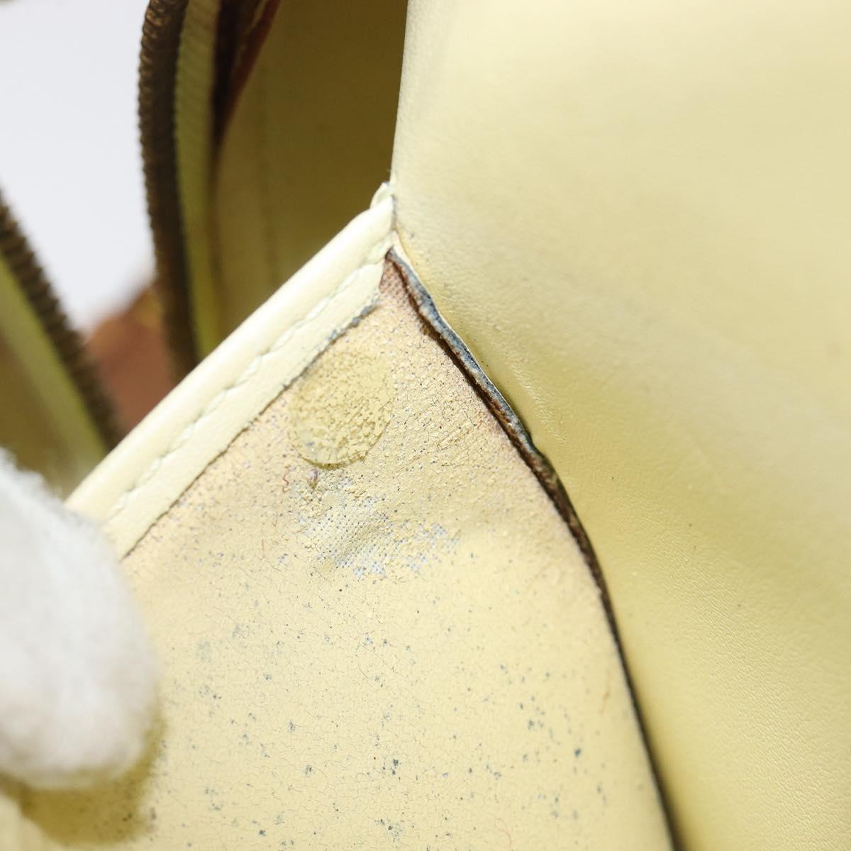 LOUIS VUITTON Monogram Vernis Marley Backpack Yellow M91040 LV Auth hk4072