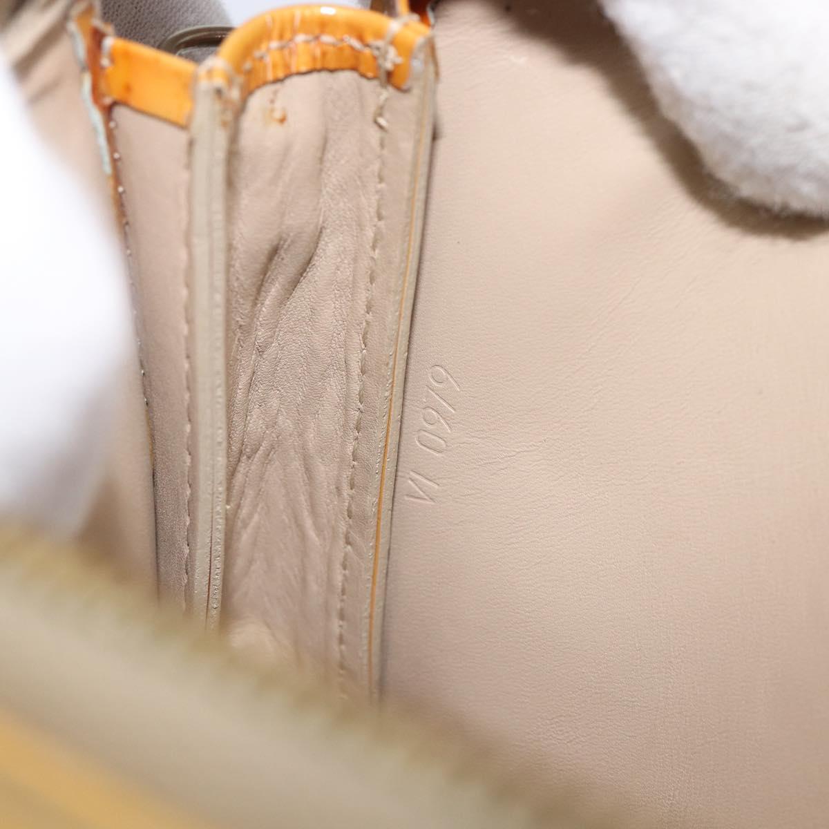 LOUIS VUITTON Monogram Vernis Lexington Accessory Pouch Beige M91010 Auth hk4073