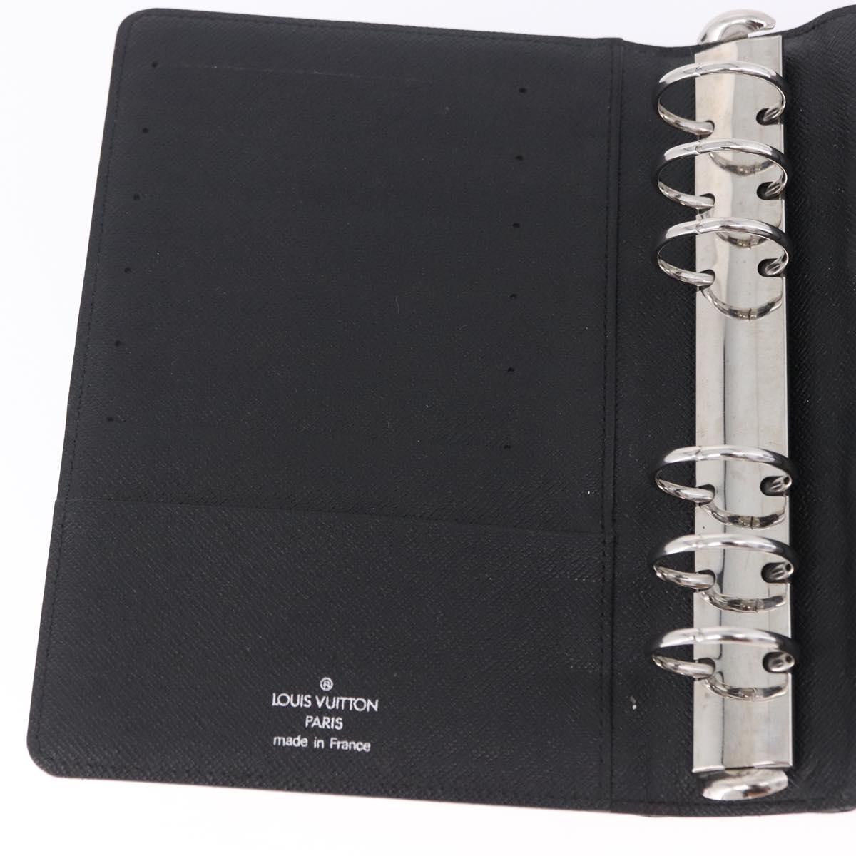 LOUIS VUITTON Damier Graphite Agenda MM Day Planner Cover R20242 LV Auth hk4077