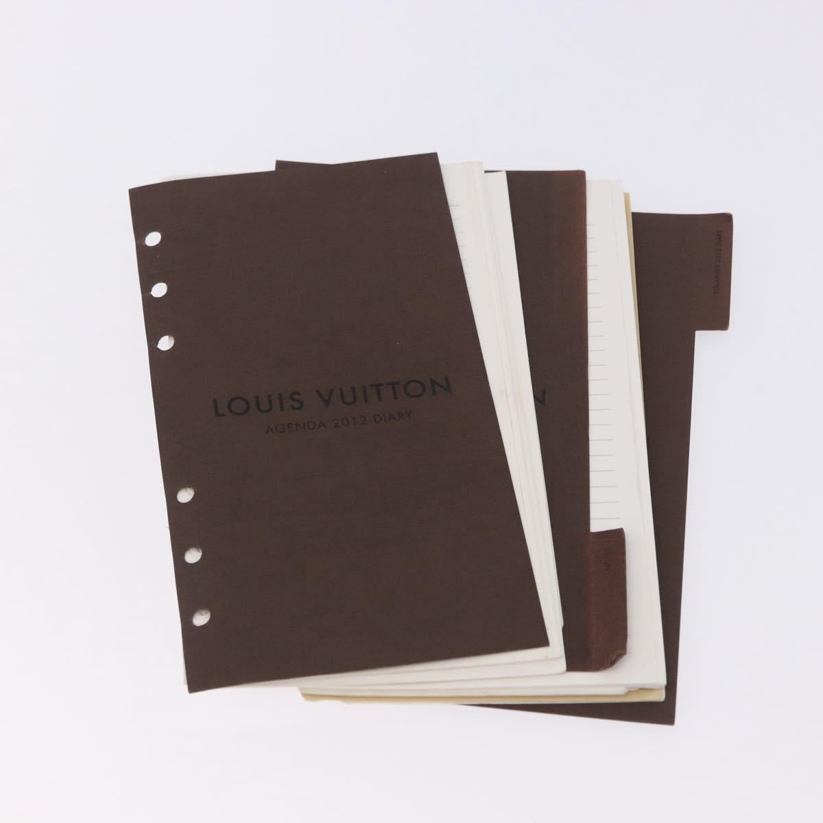 LOUIS VUITTON Damier Graphite Agenda MM Day Planner Cover R20242 LV Auth hk4077