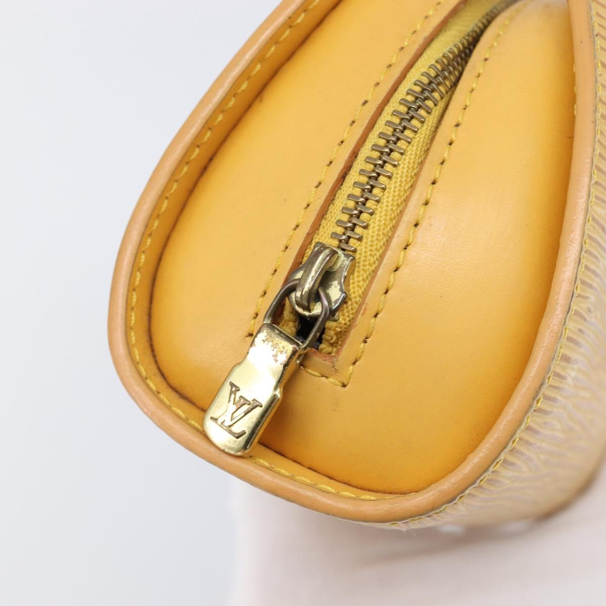 LOUIS VUITTON Epi Dauphine PM Pouch Yellow M48449 LV Auth hk4081