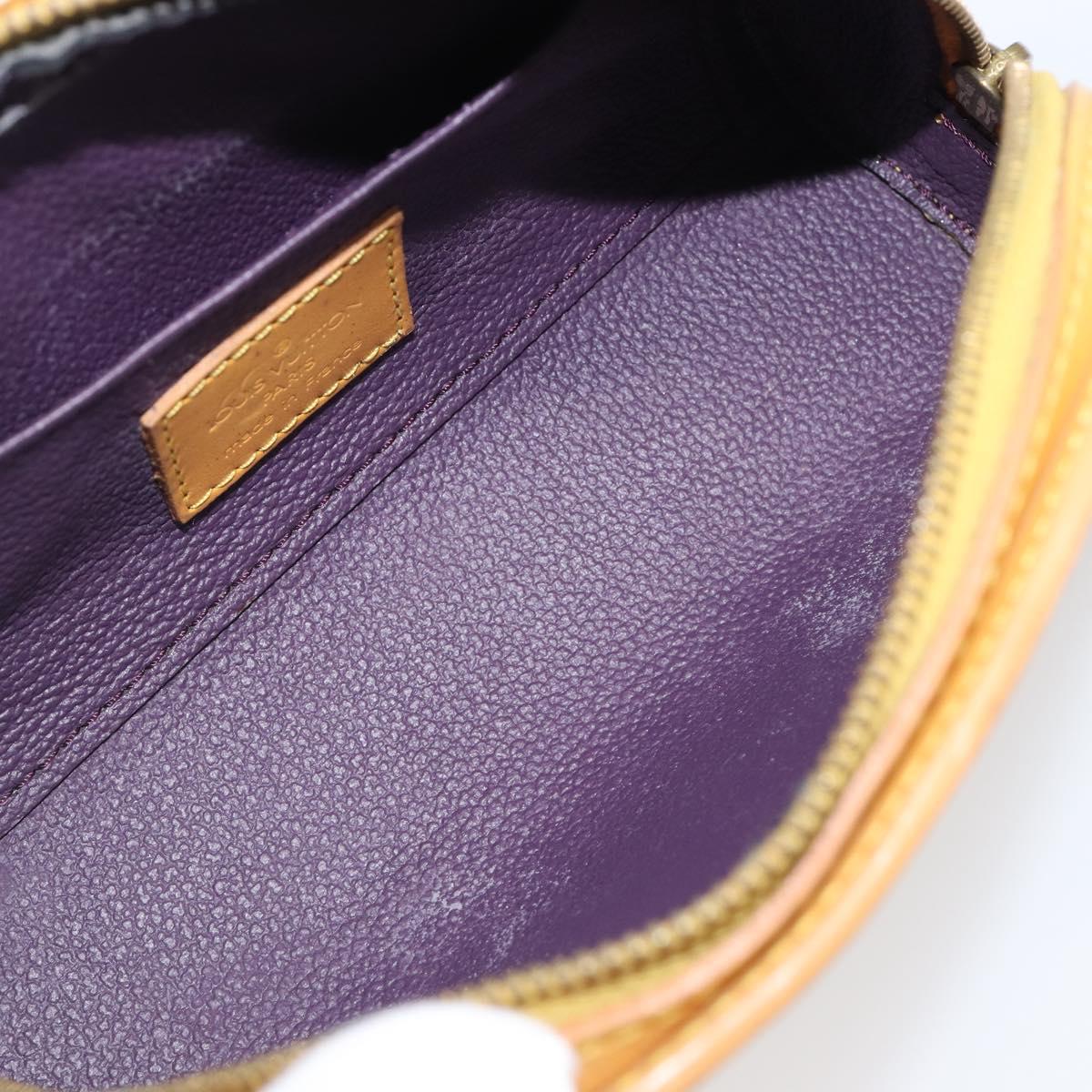 LOUIS VUITTON Epi Dauphine PM Pouch Yellow M48449 LV Auth hk4081