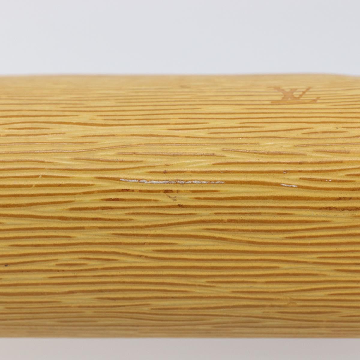LOUIS VUITTON Epi Dauphine PM Pouch Yellow M48449 LV Auth hk4081