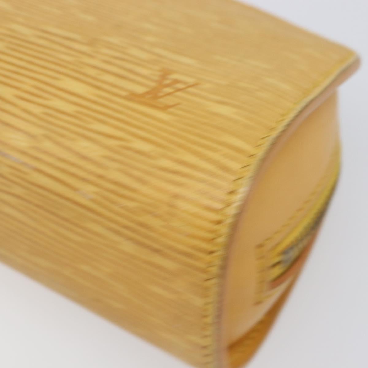LOUIS VUITTON Epi Dauphine PM Pouch Yellow M48449 LV Auth hk4081