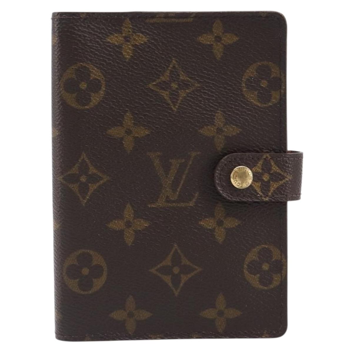 LOUIS VUITTON Monogram Agenda PM Day Planner Cover R20005 LV Auth hk4082