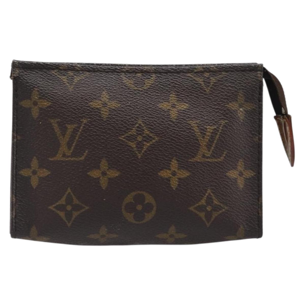 LOUIS VUITTON Monogram Poche Toilette 15 Pouch M47546 LV Auth hk4086