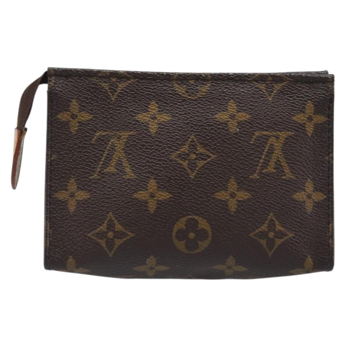 LOUIS VUITTON Monogram Poche Toilette 15 Pouch M47546 LV Auth hk4086