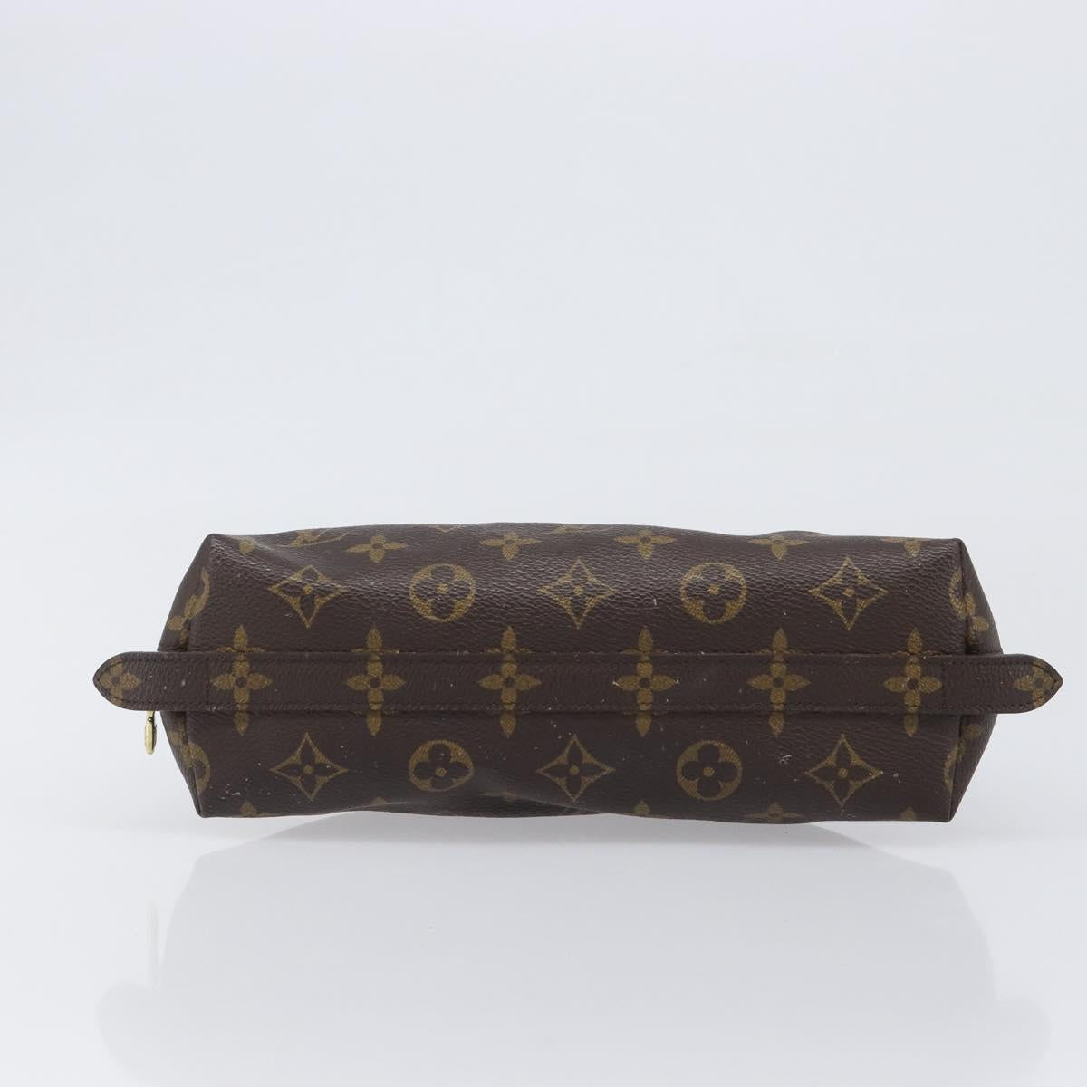 LOUIS VUITTON Monogram Trousse Demi Ronde Cosmetic Pouch M47520 LV Auth hk4091