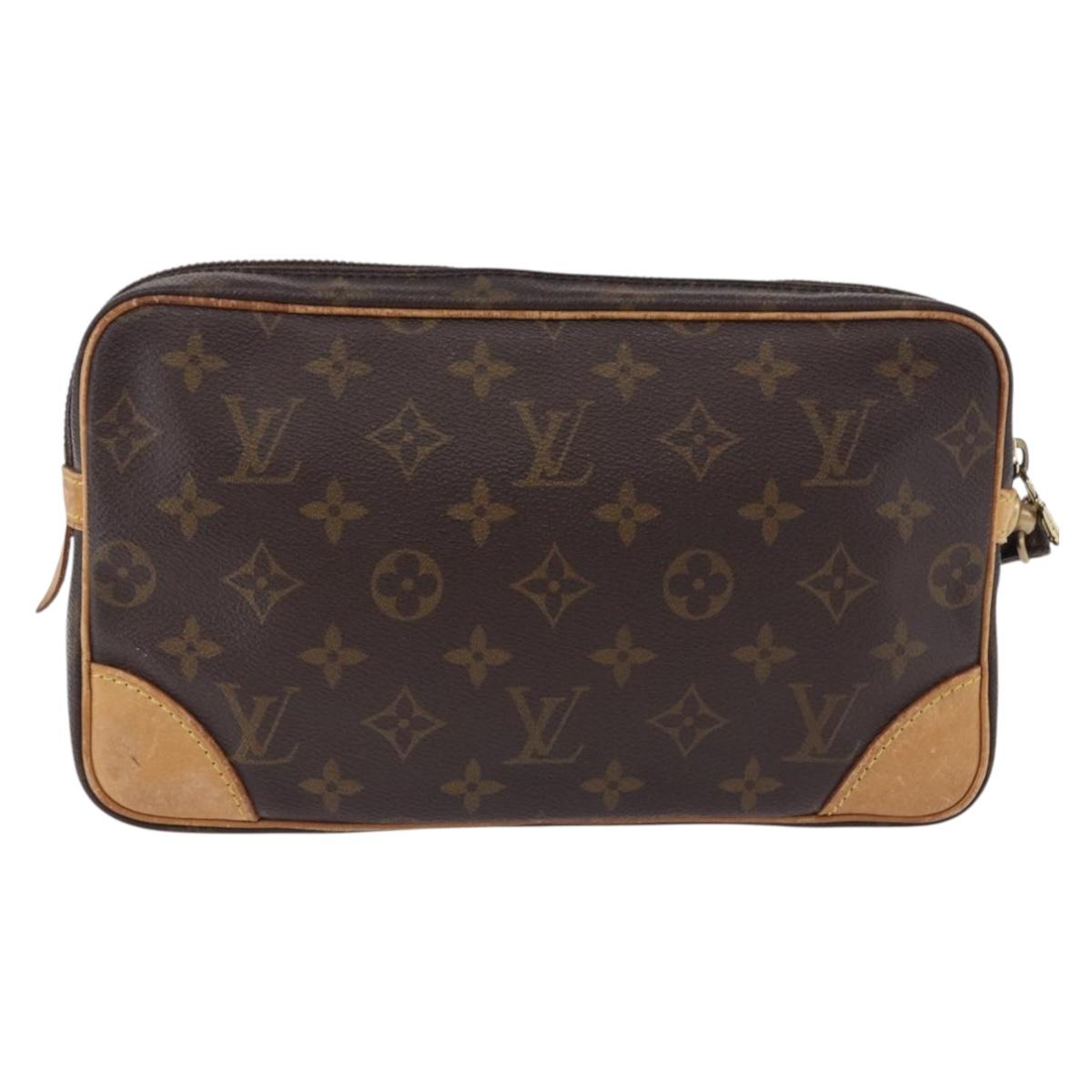 LOUIS VUITTON Monogram Marly Dragonne GM Clutch Bag M51825 LV Auth hk4092