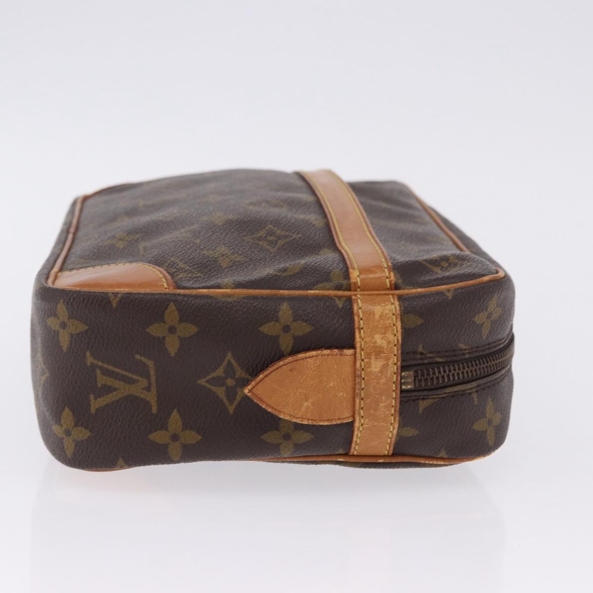 LOUIS VUITTON Monogram Compiegne 28 Clutch Bag M51845 LV Auth hk4095