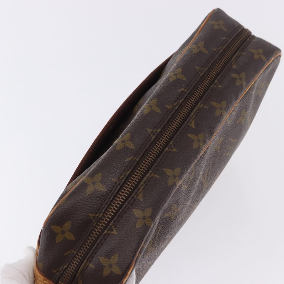 LOUIS VUITTON Monogram Compiegne 28 Clutch Bag M51845 LV Auth hk4095