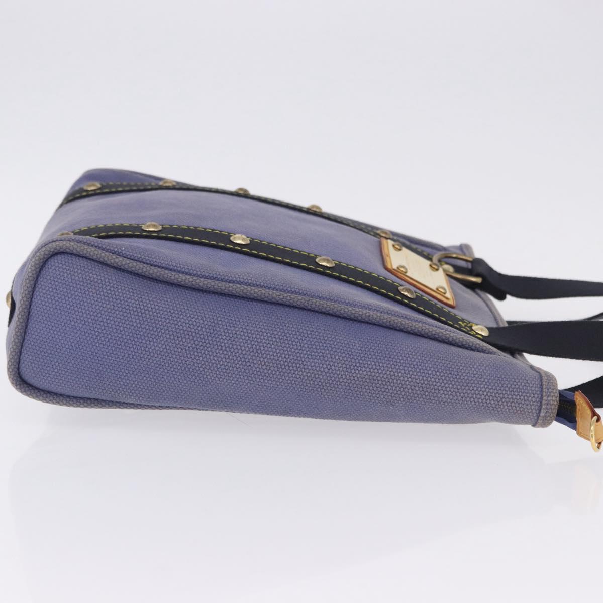 LOUIS VUITTON Antigua Cabas MM Tote Bag Blue M40087 LV Auth hk4101