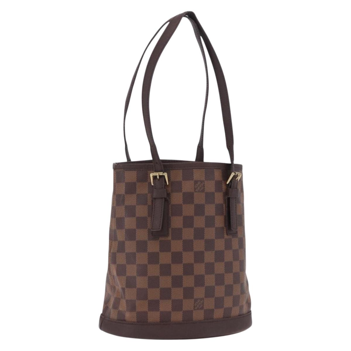 LOUIS VUITTON Damier Ebene Marais Shoulder Bag N42240 LV Auth hk4107