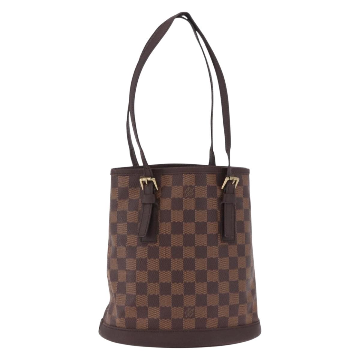 LOUIS VUITTON Damier Ebene Marais Shoulder Bag N42240 LV Auth hk4107