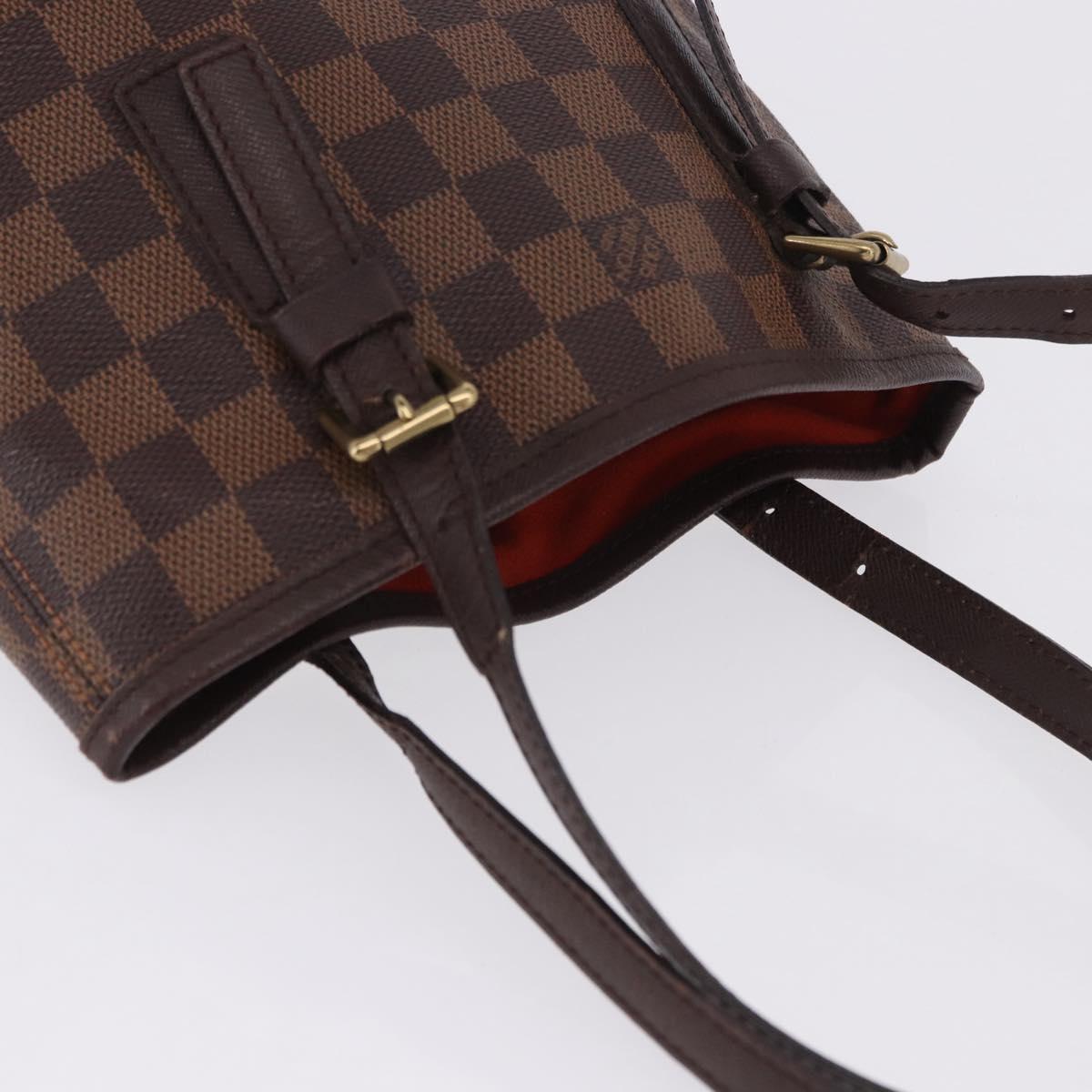 LOUIS VUITTON Damier Ebene Marais Shoulder Bag N42240 LV Auth hk4107