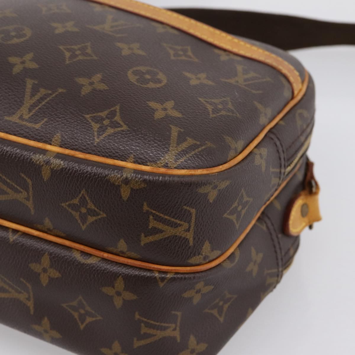 LOUIS VUITTON Monogram Reporter PM Shoulder Bag M45254 LV Auth hk4110