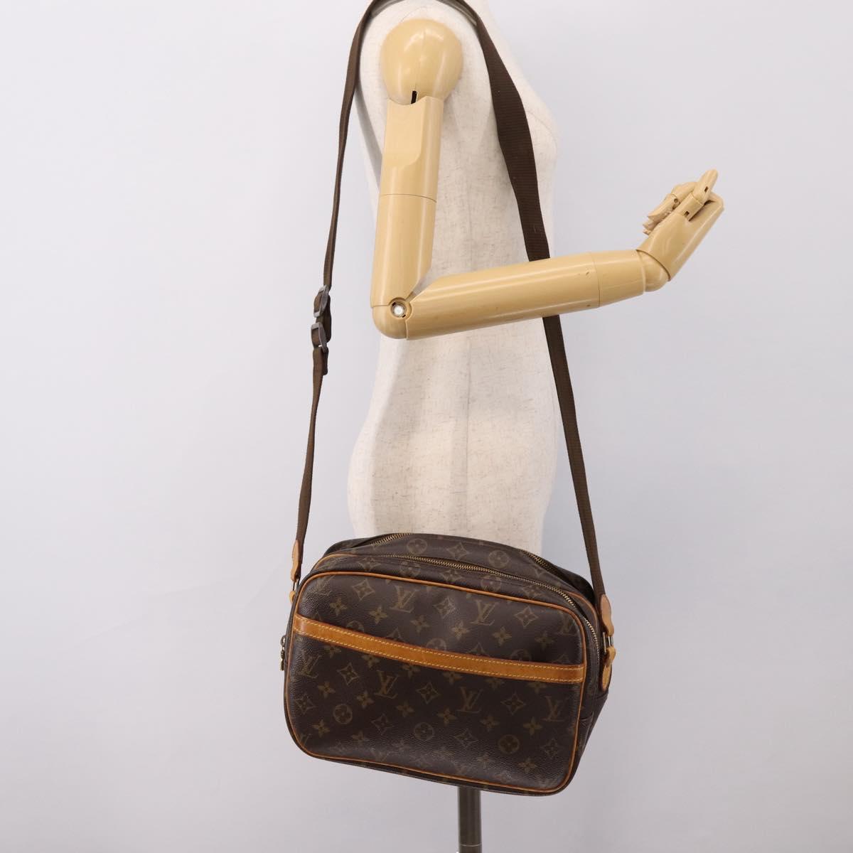LOUIS VUITTON Monogram Reporter PM Shoulder Bag M45254 LV Auth hk4110