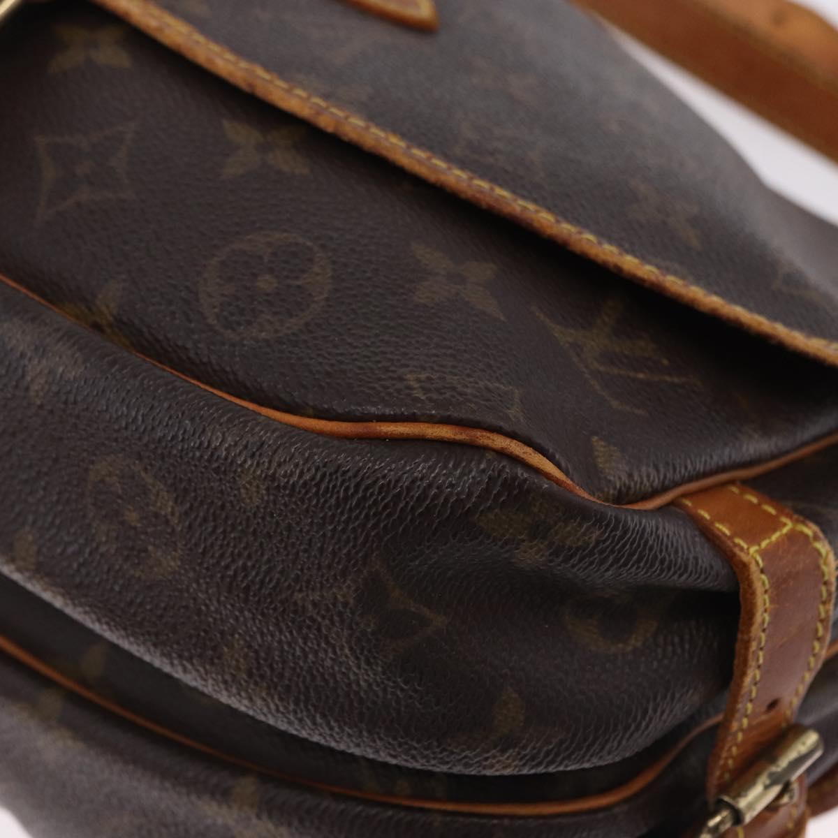 LOUIS VUITTON Monogram Saumur 30 Shoulder Bag M42256 LV Auth hk4112