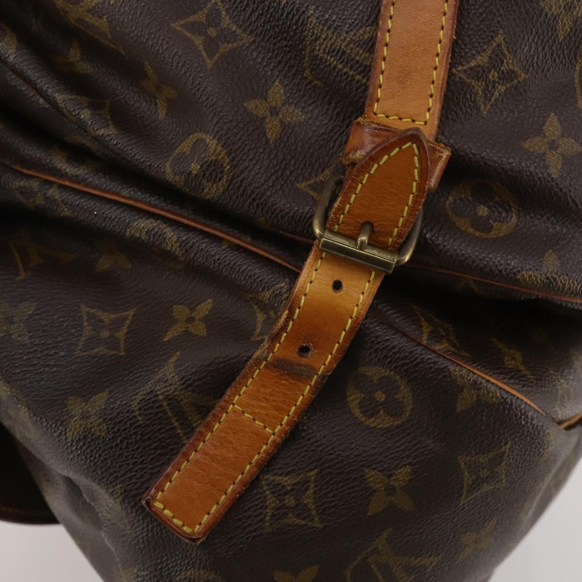 LOUIS VUITTON Monogram Saumur 35 Shoulder Bag M42254 LV Auth hk4113