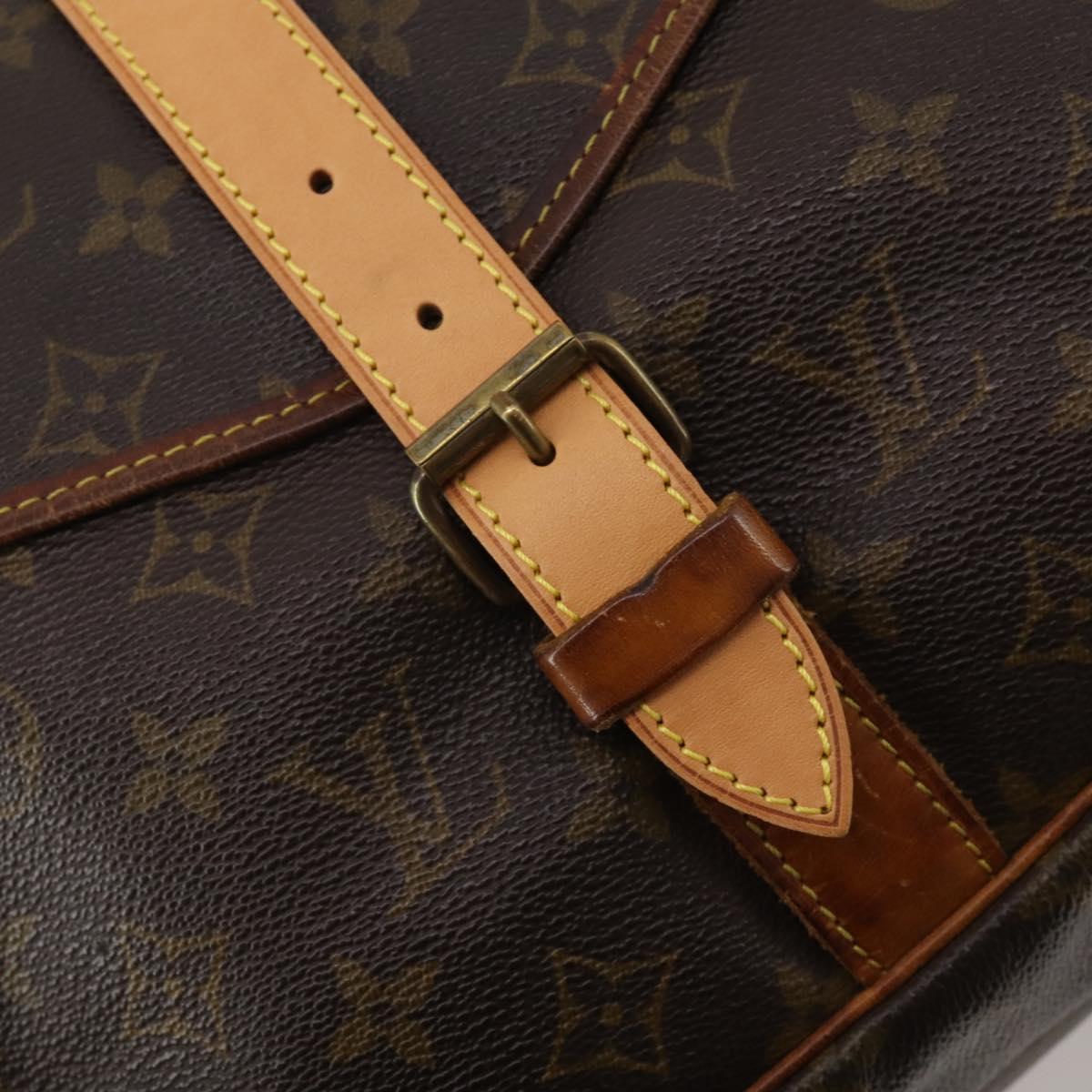 LOUIS VUITTON Monogram Saumur 35 Shoulder Bag M42254 LV Auth hk4113