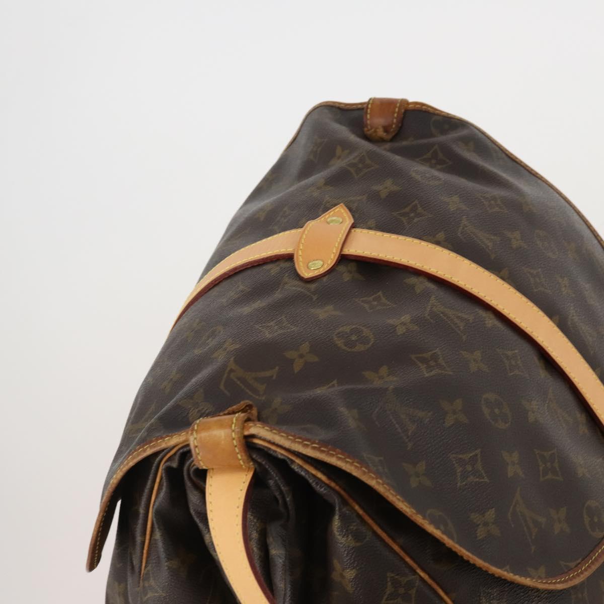 LOUIS VUITTON Monogram Saumur 35 Shoulder Bag M42254 LV Auth hk4113