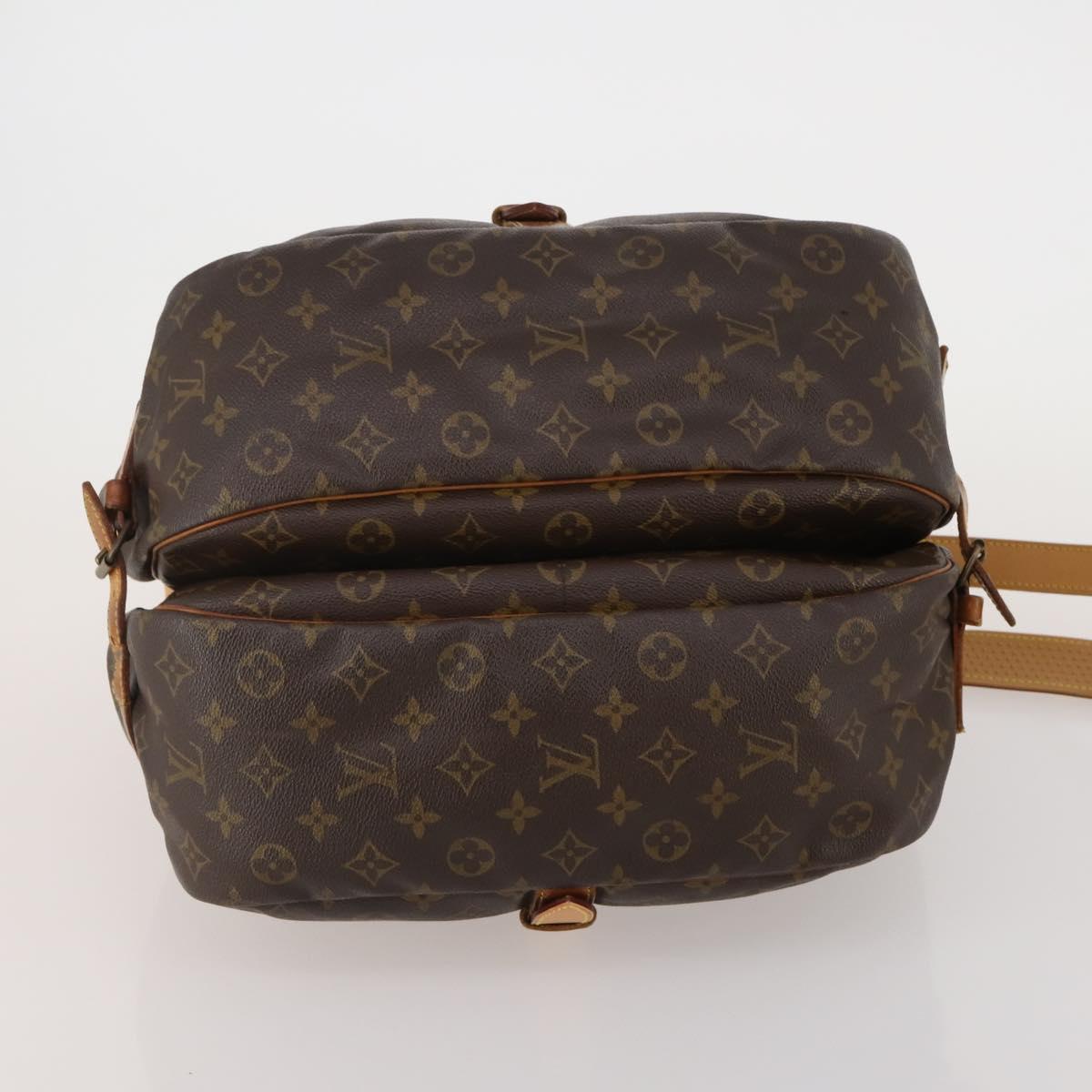 LOUIS VUITTON Monogram Saumur 35 Shoulder Bag M42254 LV Auth hk4113
