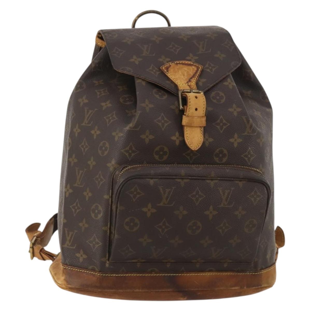 LOUIS VUITTON Monogram Montsouris GM Backpack M51135 LV Auth hk4117