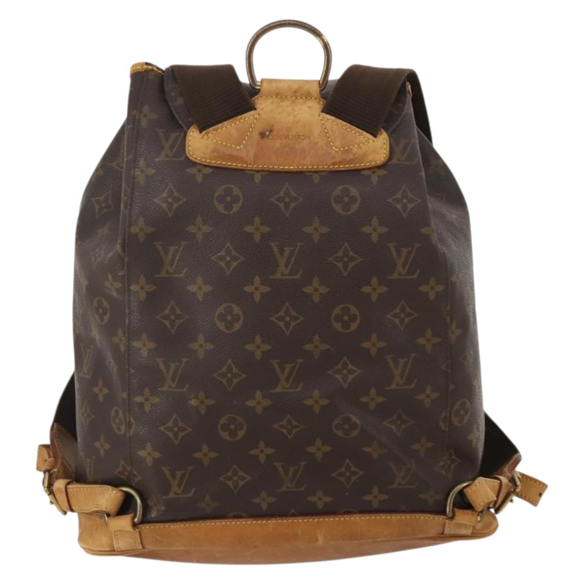LOUIS VUITTON Monogram Montsouris GM Backpack M51135 LV Auth hk4117