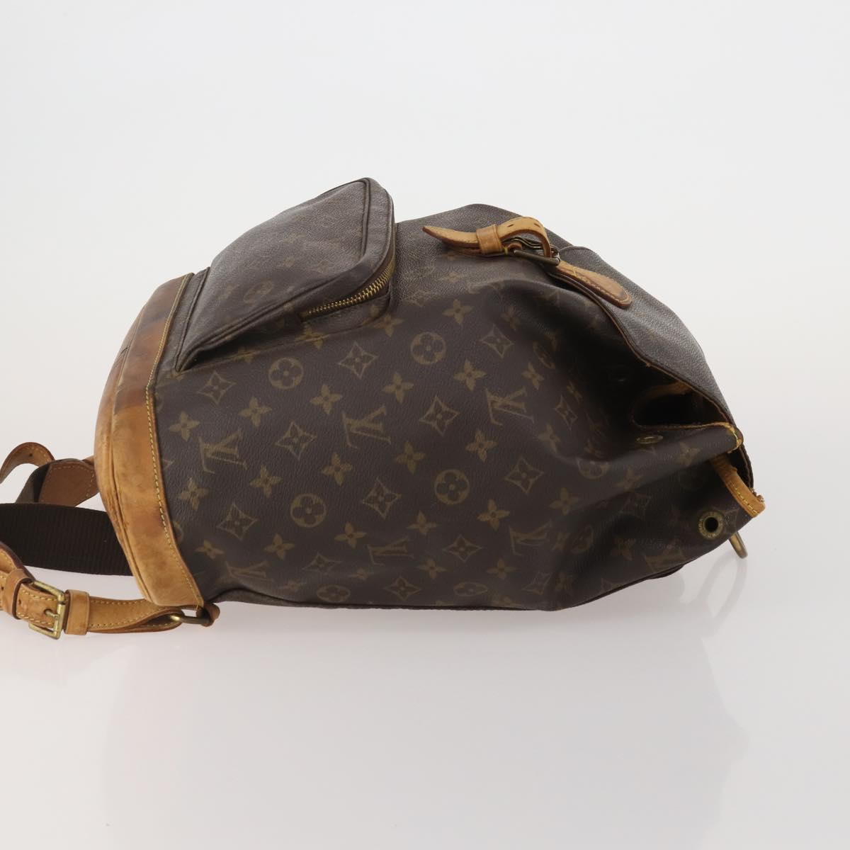 LOUIS VUITTON Monogram Montsouris GM Backpack M51135 LV Auth hk4117