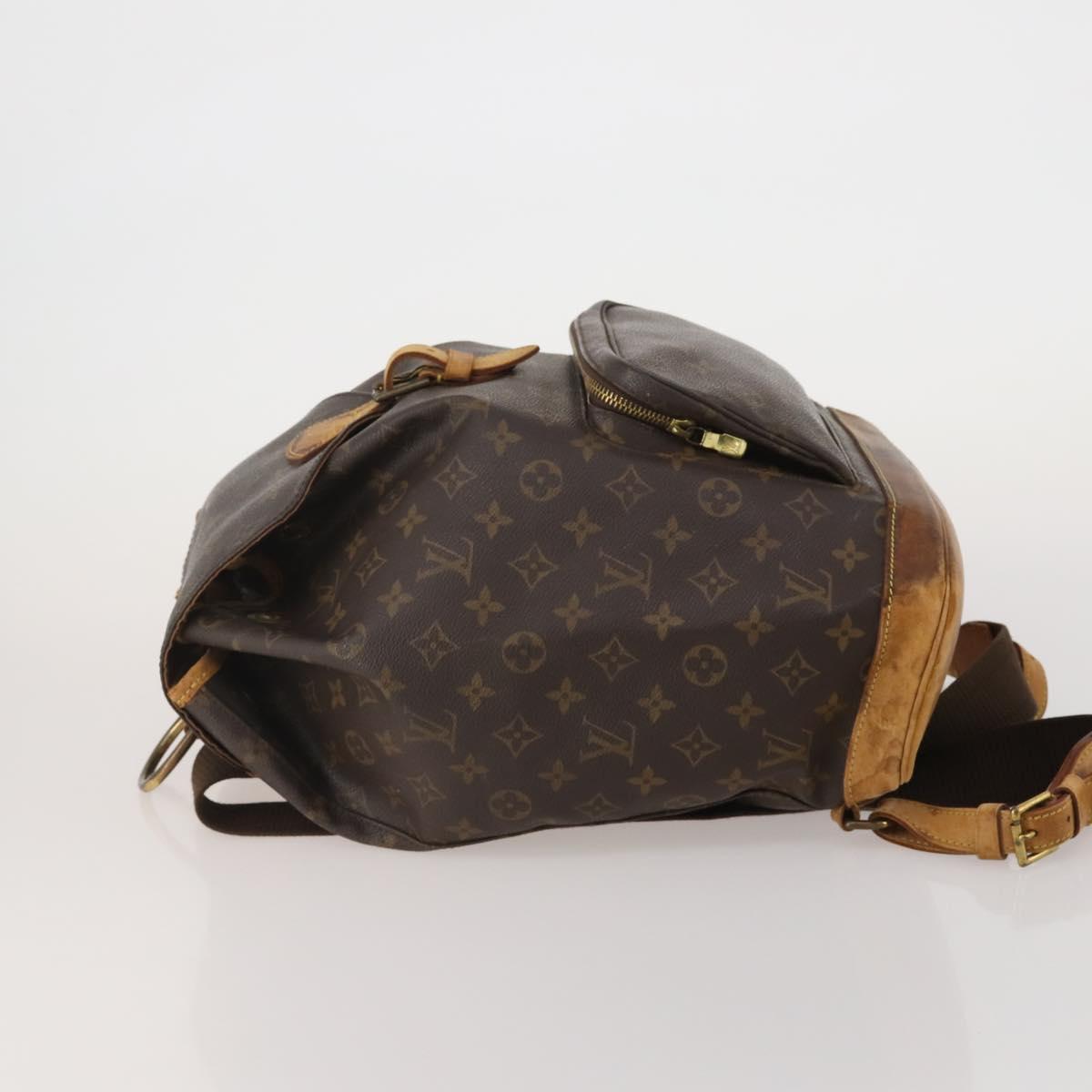 LOUIS VUITTON Monogram Montsouris GM Backpack M51135 LV Auth hk4117
