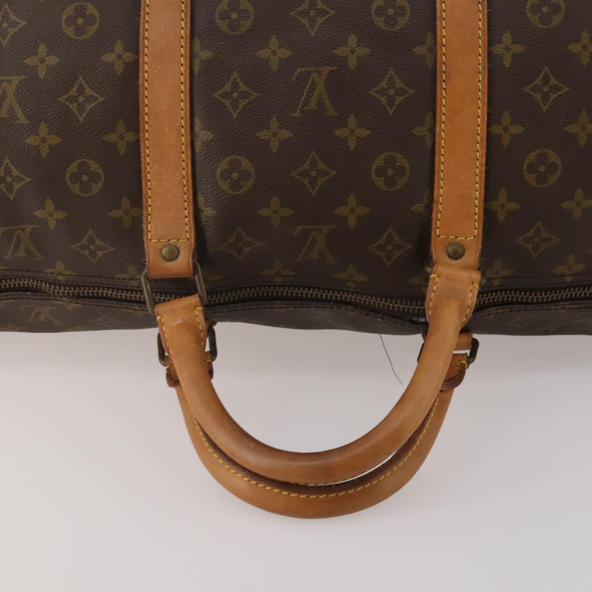 LOUIS VUITTON Monogram Keepall 60 Boston Bag M41422 LV Auth hk4118