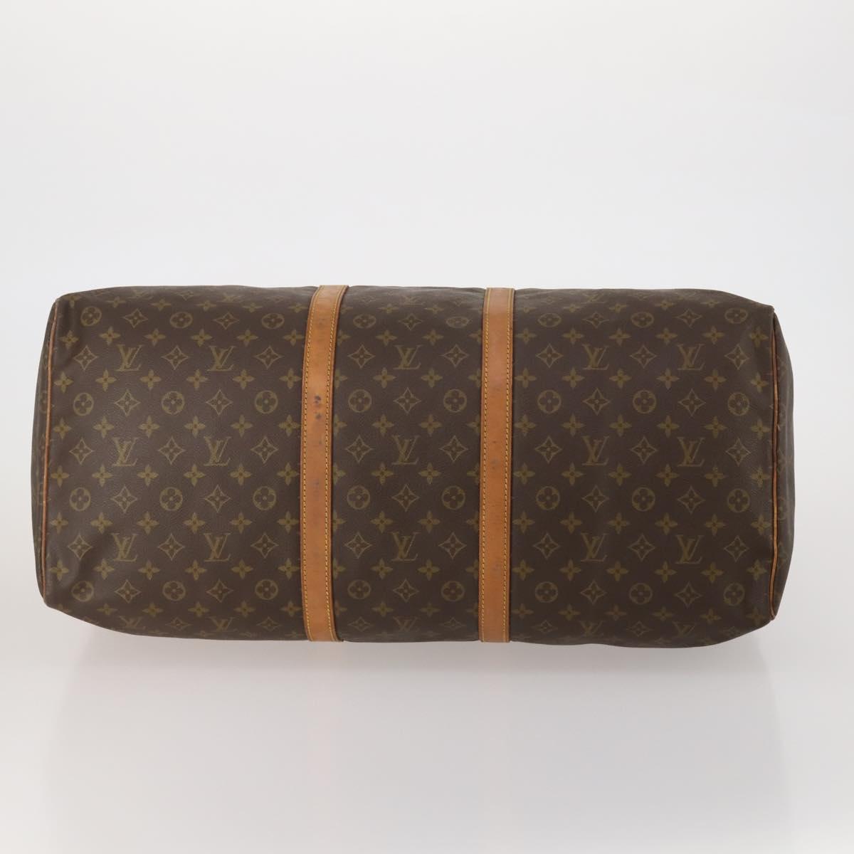LOUIS VUITTON Monogram Keepall 60 Boston Bag M41422 LV Auth hk4118
