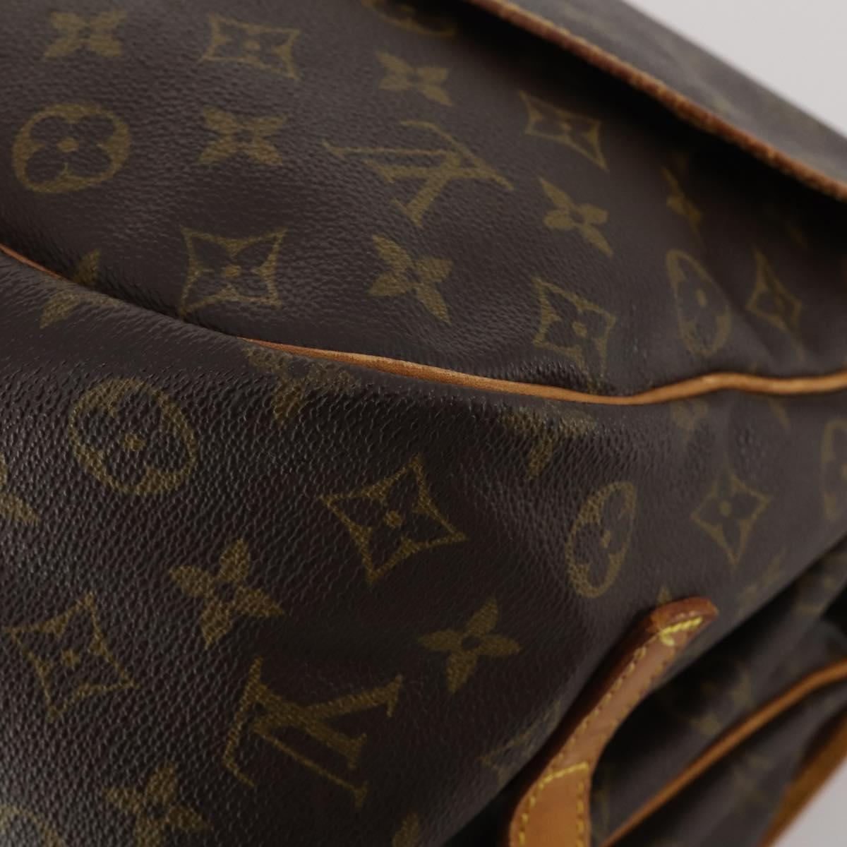 LOUIS VUITTON Monogram Saumur 35 Shoulder Bag M42254 LV Auth hk4132