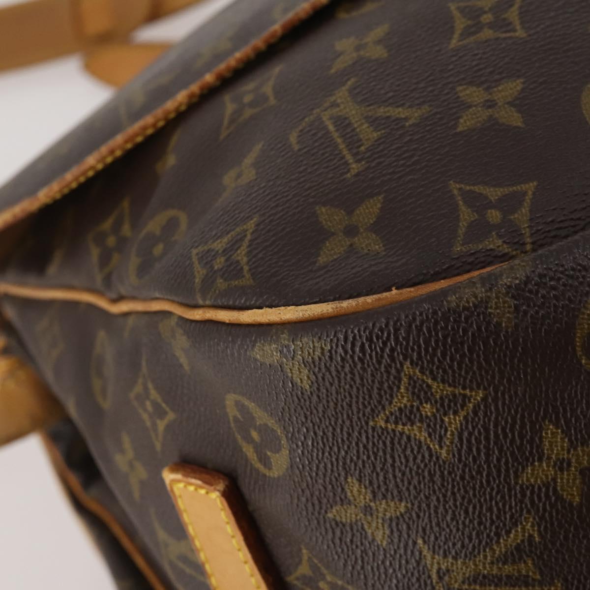 LOUIS VUITTON Monogram Saumur 35 Shoulder Bag M42254 LV Auth hk4132