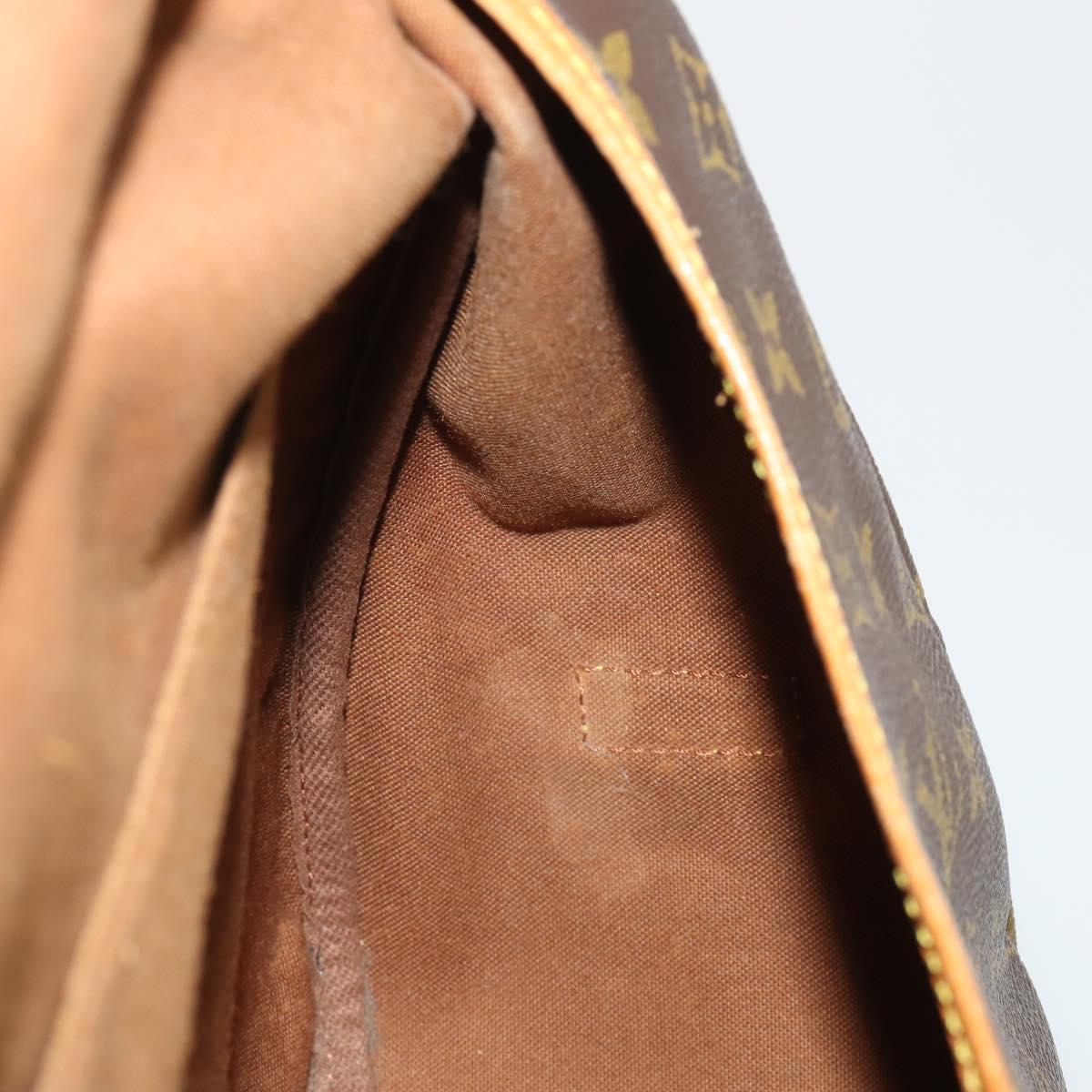 LOUIS VUITTON Monogram Saumur 35 Shoulder Bag M42254 LV Auth hk4132