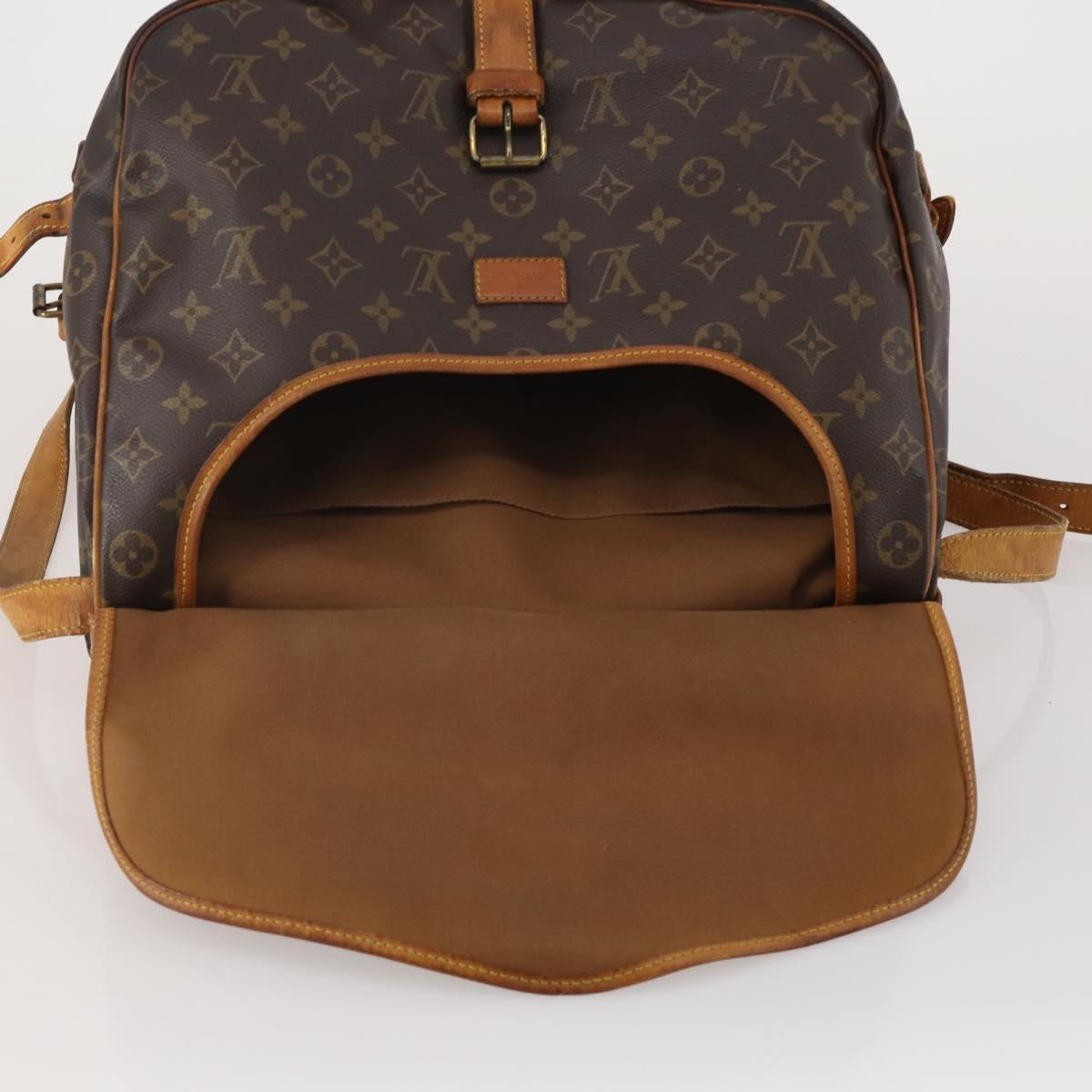 LOUIS VUITTON Monogram Saumur 35 Shoulder Bag M42254 LV Auth hk4133