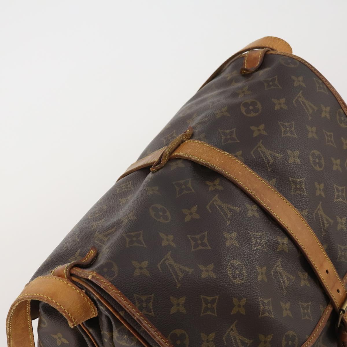 LOUIS VUITTON Monogram Saumur 35 Shoulder Bag M42254 LV Auth hk4133