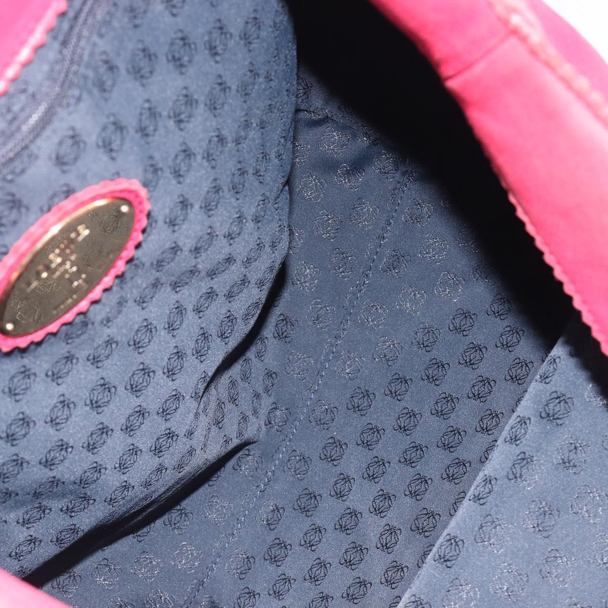 LOEWE Tote Bag Leather Pink Gold Auth hk4142